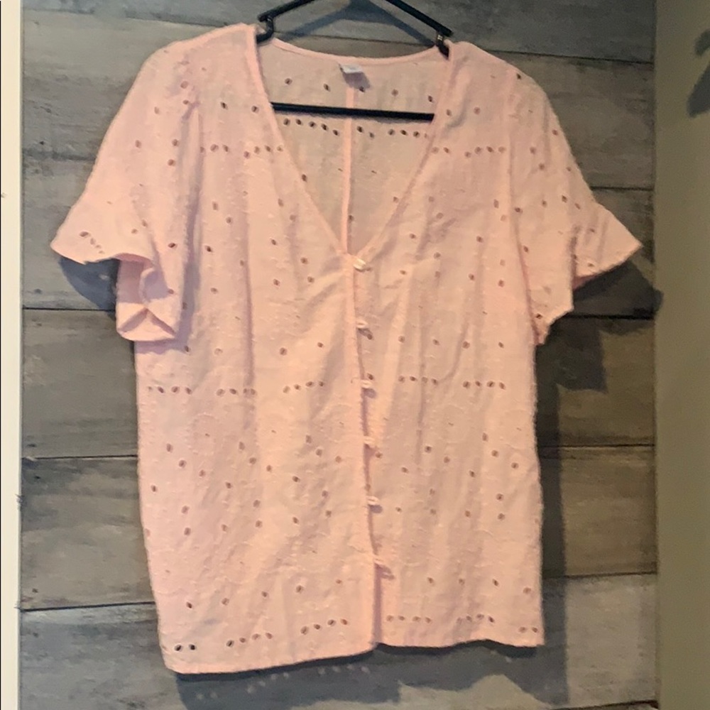 Light Pink button up blouse
